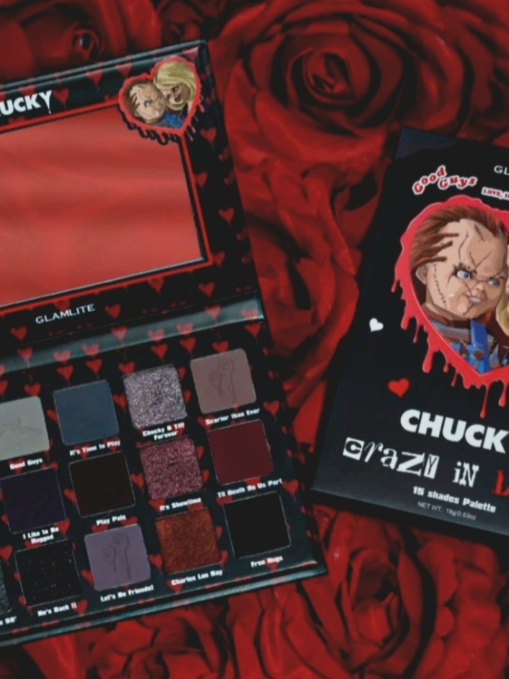 Glamlite x Chucky Crazy in Love Eye Shadow Palette